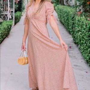 Gal Meets Glam Long floral dress